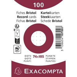 Fiches exacompta 10700se papier blanc