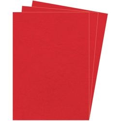 Pack 100 couverture de reliure rouge 5370305 Fellowes similicuir a4