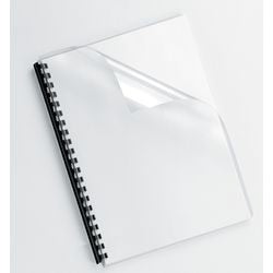 Pack 100 couverture de reliure transparente 53762 Fellowes pvc a4