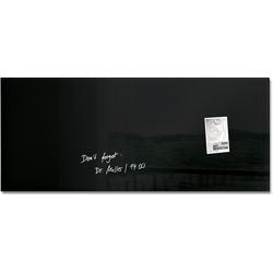 Tableau en verre sigel gl240 noir 1300 x 550 x 15 mm