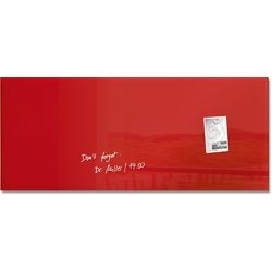Panneau en verre sigel gl242 rouge 1300x550x15 mm