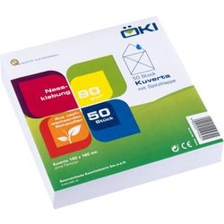 Enveloppes öki 45624 sans fenêtre gommées blanches