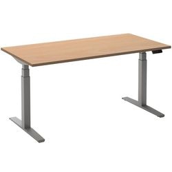 Bureau assis-debout ceha ade2plhl128q9006be hêtre mélaminé, métal