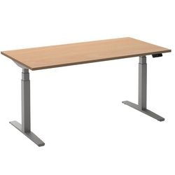 Bureau assis-debout ceha ade2plhl148q9006be hêtre mélaminé, métal