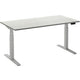 Bureau assis-debout ceha ade2plme168q9016w mélamine blanc, métal