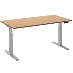 Bureau assis-debout ceha ade2plhl189q9016be hêtre mélaminé, métal