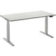 Bureau assis-debout ceha ade2plme208q9016w mélamine blanc, métal