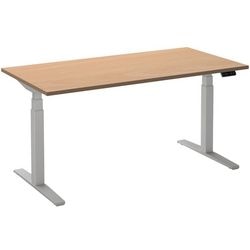 Bureau assis-debout ceha ade2plme168q9016be hêtre mélaminé, métal