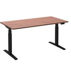 Bureau assis-debout ceha ade2plhl208q9005ha havane mélamine, métal