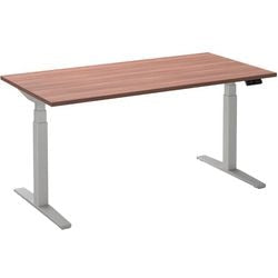 Bureau assis-debout ceha ade2plme188q9016ha havane mélamine, métal