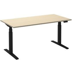 Bureau assis-debout ceha ade2plhl148q9005ah érable mélaminé, métal