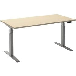 Bureau assis-debout ceha ade2plhl168q9006ah érable mélaminé, métal