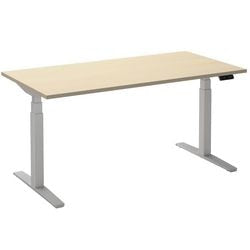 Bureau assis-debout ceha ade2plhl168q9016ah érable mélaminé, métal