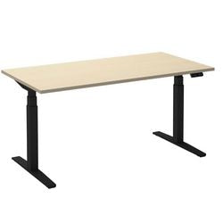 Bureau assis-debout ceha ade2plhl208q9005ah érable mélaminé, métal