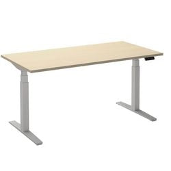 Bureau assis-debout ceha ade2plhl208q9016ah érable mélaminé, métal