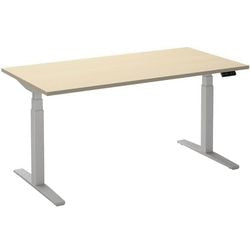 Bureau assis-debout ceha ade2plme208q9016ah érable mélaminé, métal