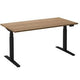 Bureau assis-debout ceha ade2plhl208q9005ret chêne tabac mélaminé, métal