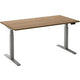 Bureau assis-debout ceha ade2plme148q9006ret chêne tabac mélaminé, métal