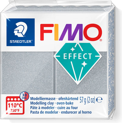 Pâte à modeler effet Fimo 57 g argent métallisé