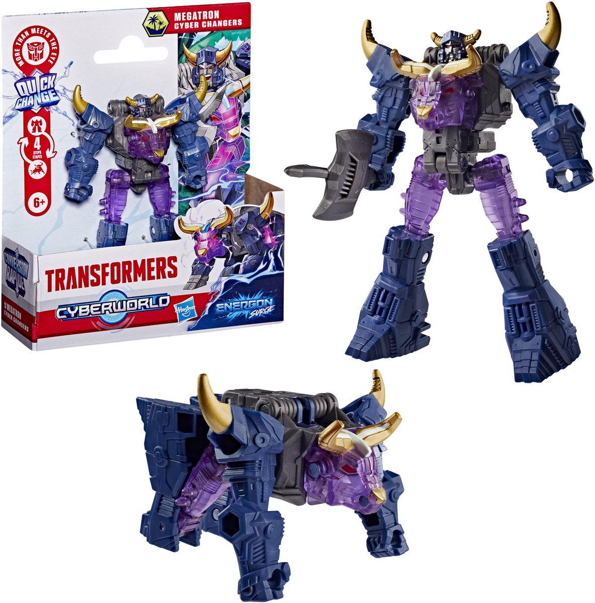 Transformers Cyberworld Energon Surge Megatron Cyber Changeurs - figurine articulée