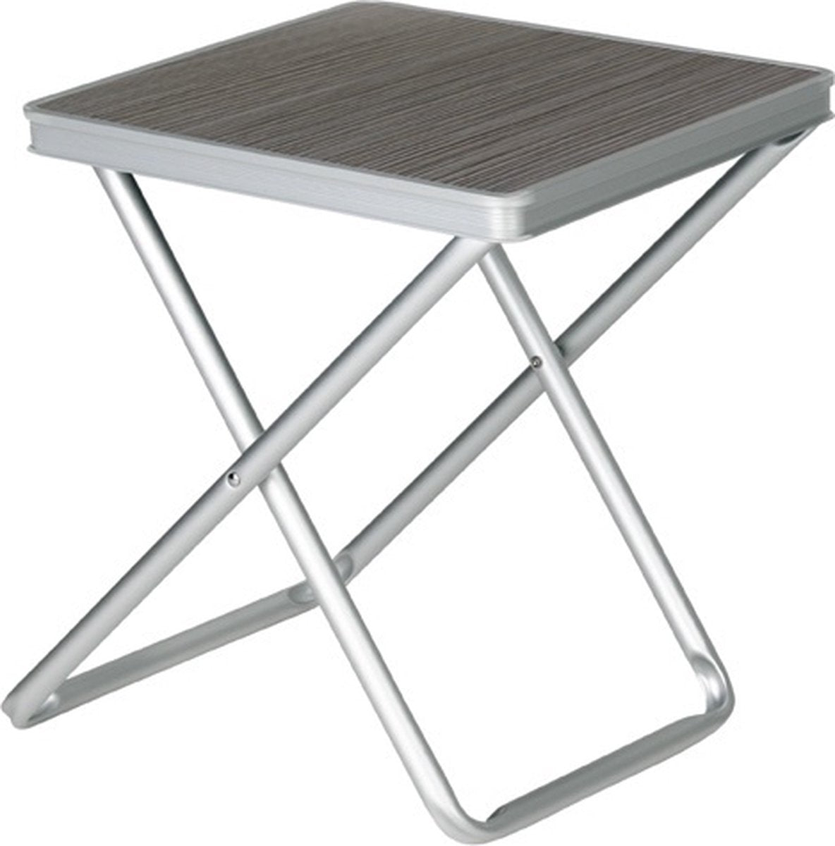 Eurotrail campus - tabouret de camping - avec plateau - gris