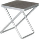 Eurotrail campus - tabouret de camping - avec plateau - gris