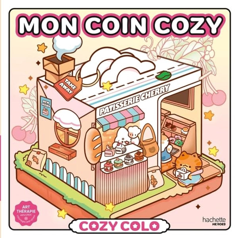 Hachette héros cosy colo - mon coin cosy - hachette - livre de coloriage pour adultes
