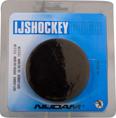 Rondelle de hockey sur glace Nijdam sous blister - noir - noir