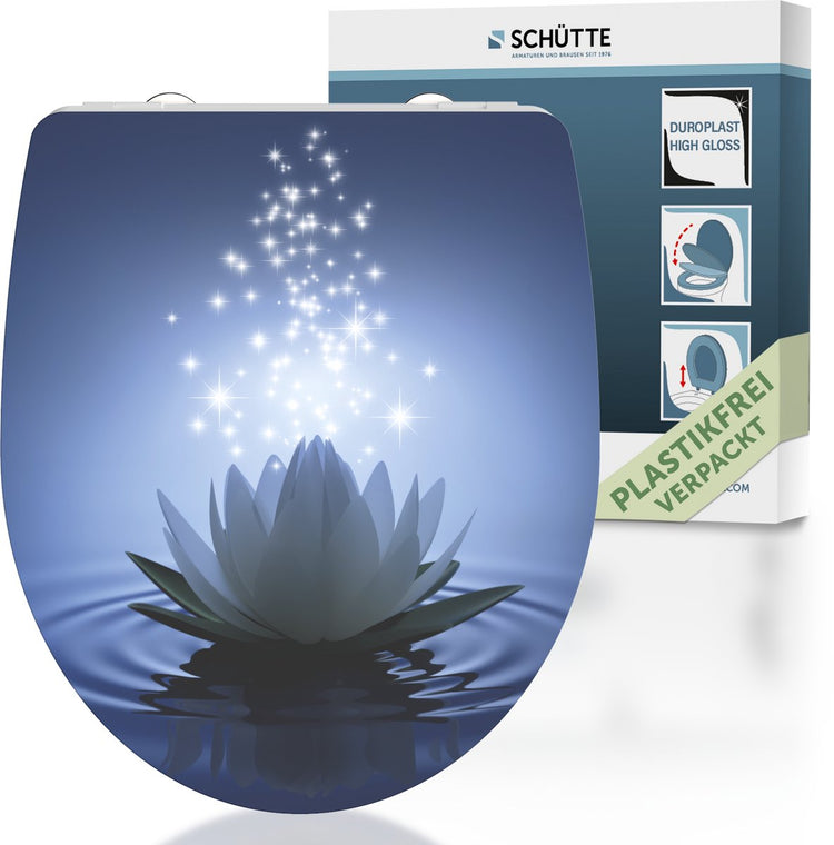 SALLE DE Toilet Schütte Schütte avec lis à eau douce Duroplast haut brillant