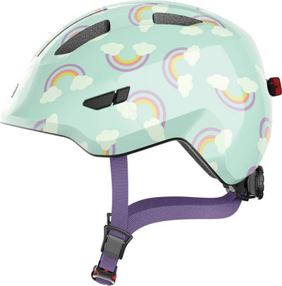 Abus helm smiley 3.0 LED Blue Rainbow m 50-55cm