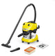 Aspirateur eau et poussière Kärcher wd 4 s v-20 5 22 - 1000 w - 20 litres - récipient en acier inoxydable - filtre plissé plat