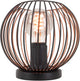 Lampe de table Eglo almanzora - e27 - ø 20 cm - cuivre noir