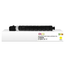 Cartouche d'encre owa c-exv 51 y jaune 60000p