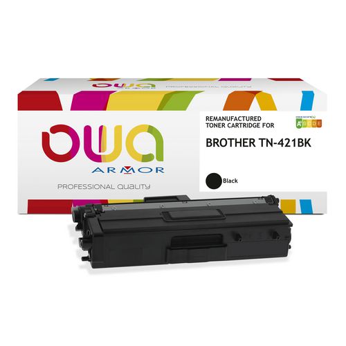 Cartouche de toner owa tn-421bk noir 3000p
