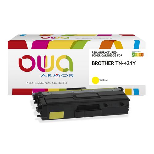 Cartouche de Toner owa tn-421y jaune 1800p