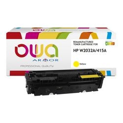Cartouche de toner owa w2032a jaune 2100p