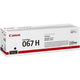Cartouche de toner canon 067 h bk originale noir