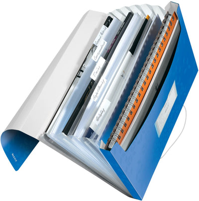 Dossier de projet Leitz wow pp - avec 6 compartiments - bleu