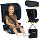 Siège auto Lionelo orin isofix - siège auto pliable 100-150 cm (3,5-12 ans 15 à 36 kg groupe 2 3) - appui-tête 14 positions - dossier 4 positions - léger compact - avec sac de transport porte-gobelet - siège enfant de voyage i-size