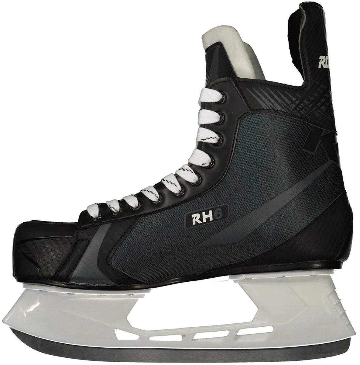 Roces – rh 6 – patins de hockey sur glace – patins hommes – noir et blanc – doublure confortable de la cheville à maintien élevé – taille eu 41