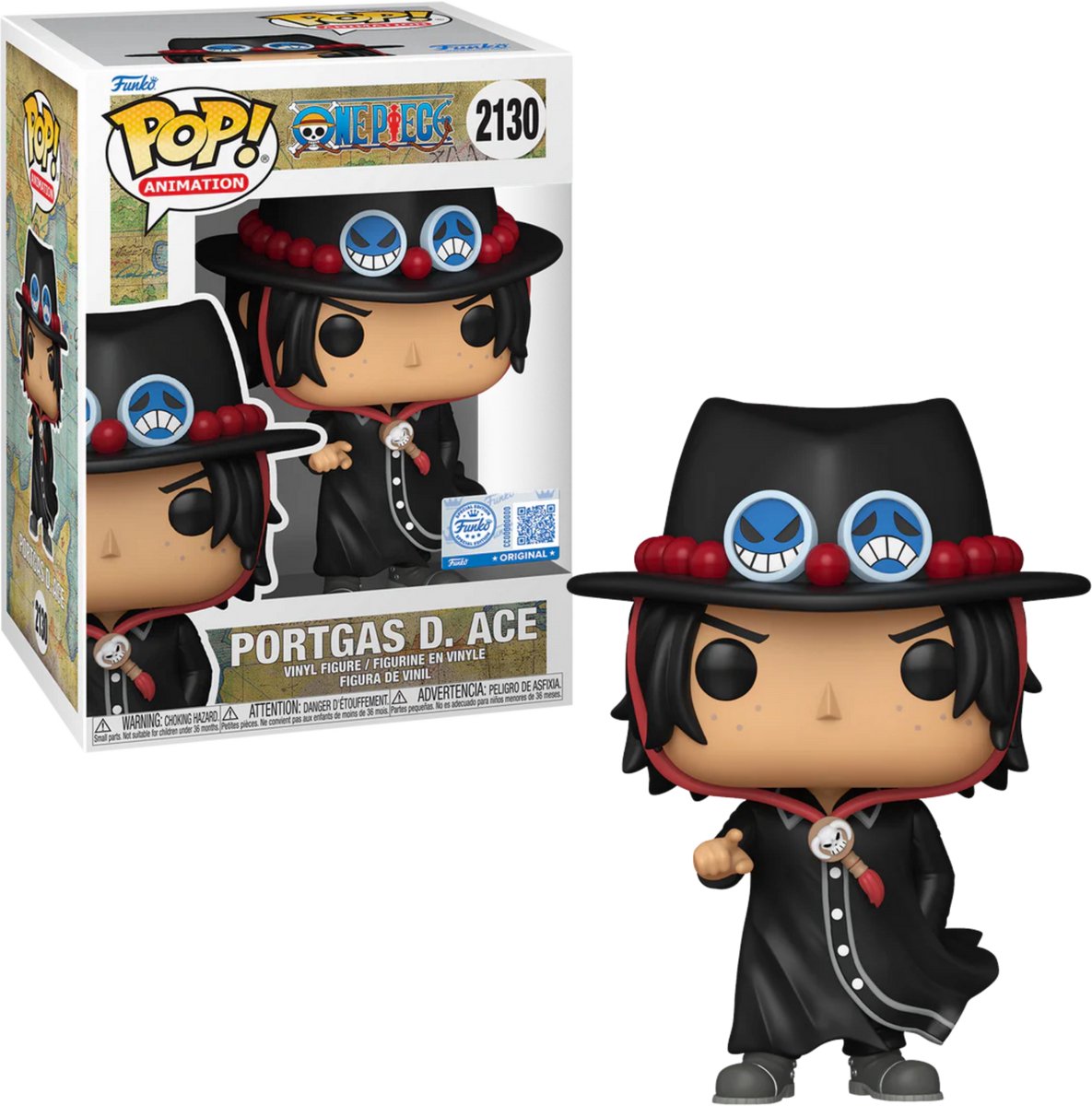 Funko-pop ! animation : une pièce - portgas d. ace #2130 édition spéciale exclusive