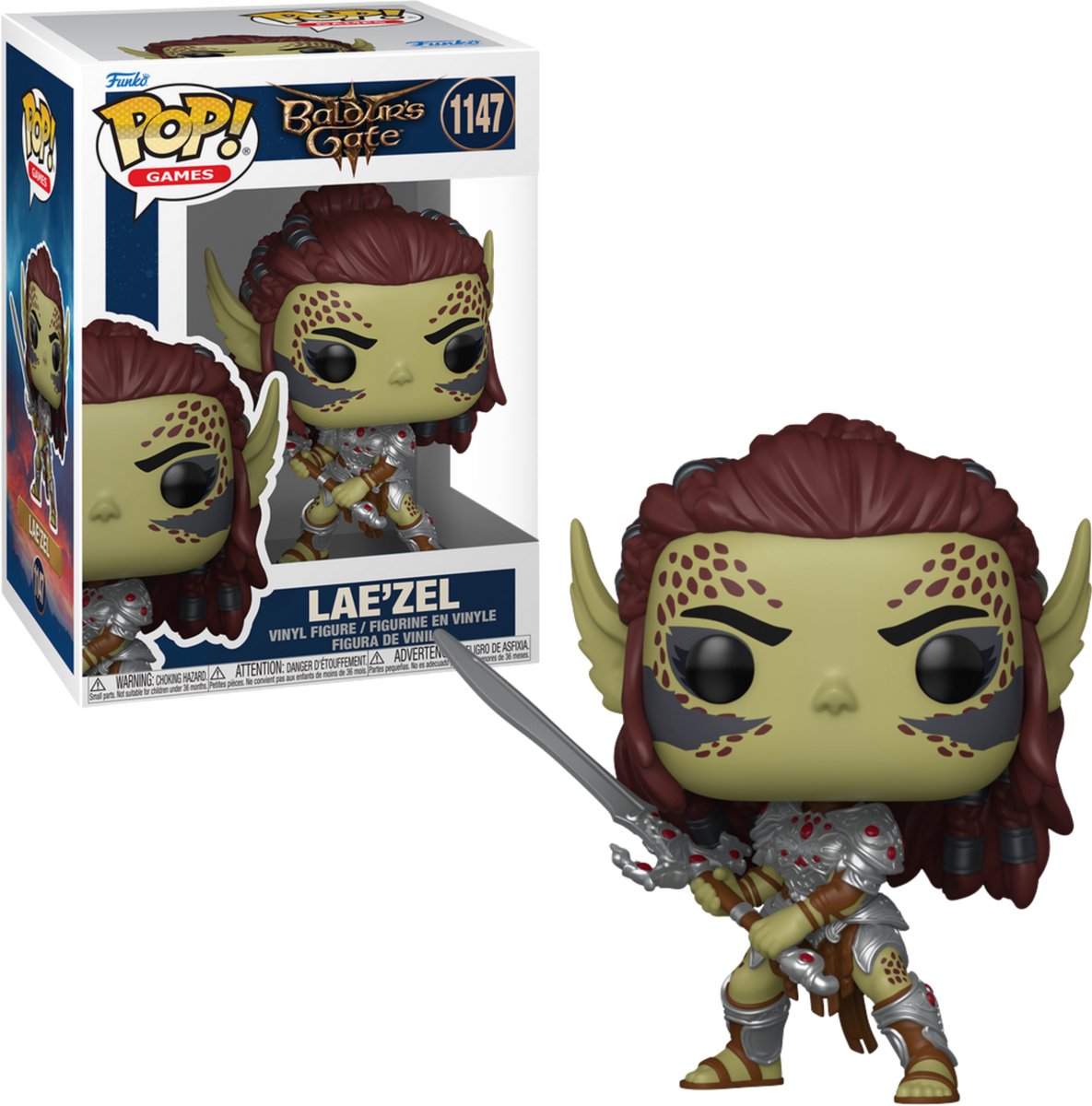 Funko-pop ! jeux : baldur's gate 3 - lae'zel #1147