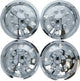 Carpoint Hubcap Set sphérique 38 cm chrome -colored