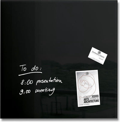 Tableau magnétique en verre Sigel - artverum - 48x48cm - noir - si-gl110