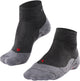 Falke tk5 chaussettes de marche courtes anti-ampoules en laine fine matière fonctionnelle femme gris - taille 35-36