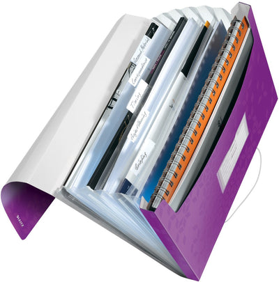 Dossier de projet Leitz wow pp - avec 6 compartiments - violet