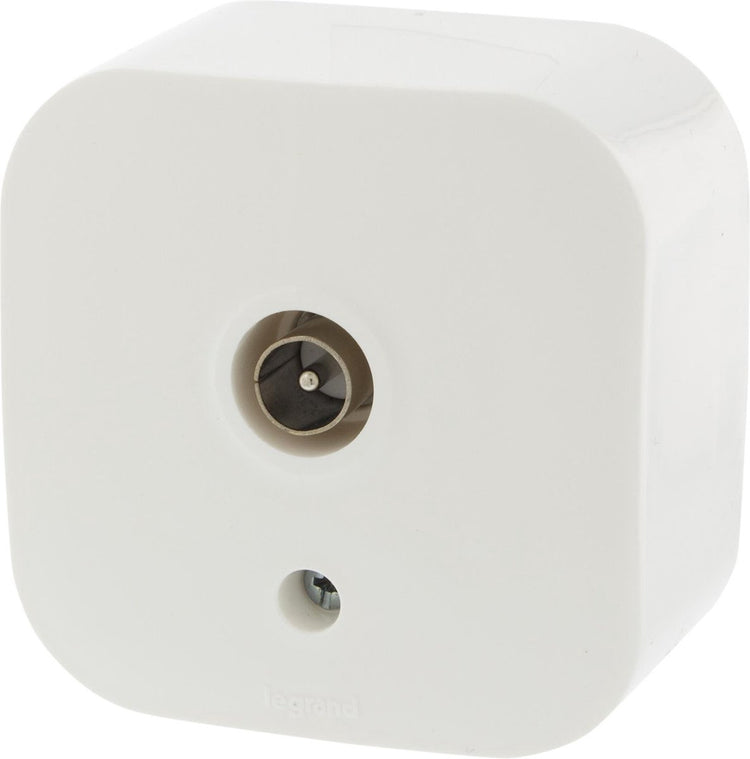 Prise TV en saillie Legrand forix - rj11 - blanc