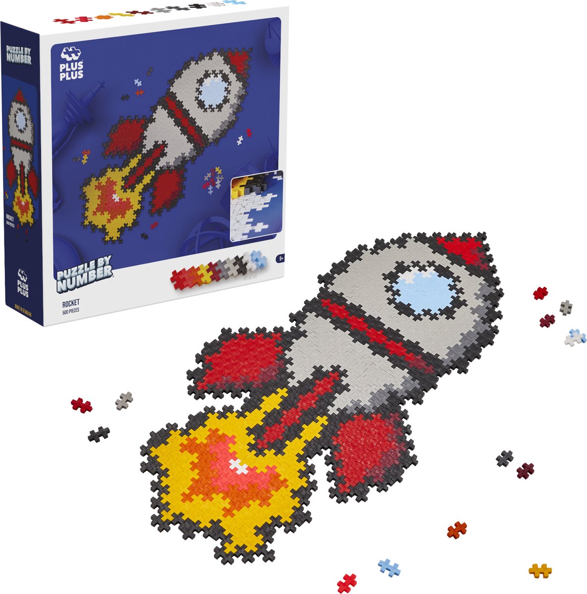Puzzle Plus Plus par numéro de fusée plus-plus: 500 pièces (3930)