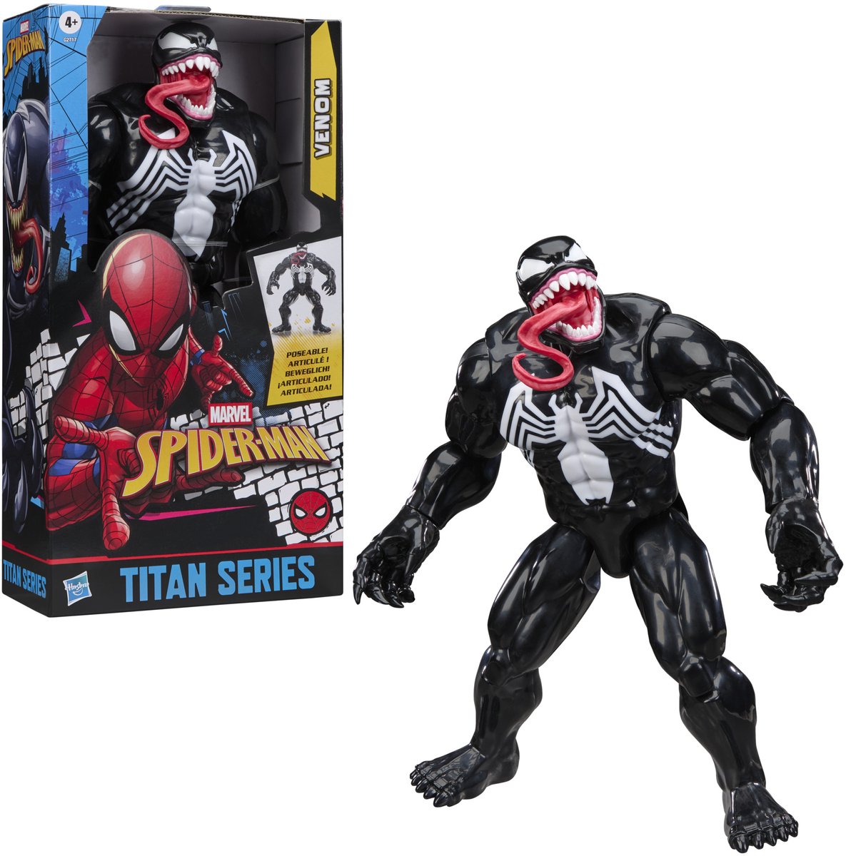 Hasbro – figurine d'action Venom Spider-Man, jouet de luxe classique.