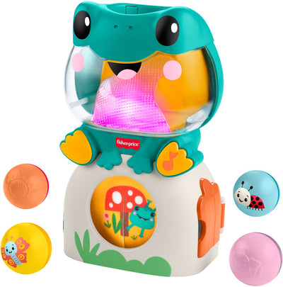 Grenouille lumineuse et roulante Fisher-Price - Jeu de balle musical pour bébés et tout-petits
